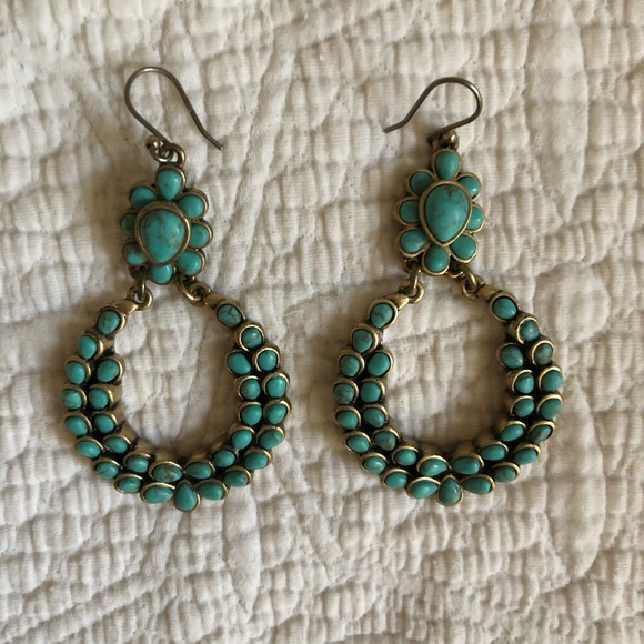 Lucky Brand Jewelry - Lucky Brand turquoise dangle earrings